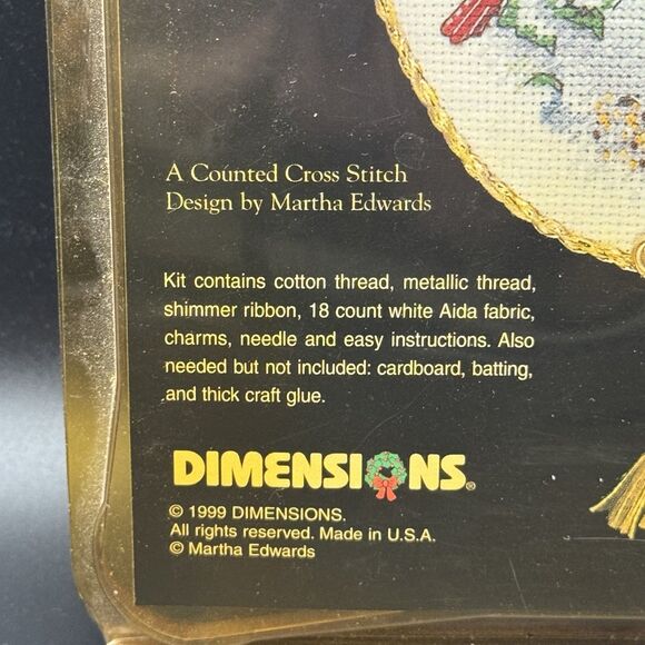 Dimensions Gold Collection Petites Cross Stitch  Kit Snowed In Kitten VTG 1999 - Picture 5 of 10